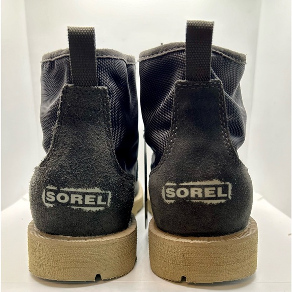 NWT SOREL Men's Caribou OTM Waterproof Chukka Boots. Color Jet/Tan Size: 9 - Picture 12 of 14